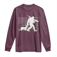 Bigfoot Camo Deer Hunting Long Sleeve Shirt Camo USA Flag Buck Season Sasquatch