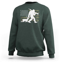 Bigfoot Camo Deer Hunting Sweatshirt Camo USA Flag Buck Season Sasquatch