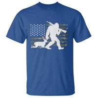 Bigfoot Camo Deer Hunting T Shirt Camo USA Flag Buck Season Sasquatch
