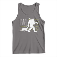 Bigfoot Camo Deer Hunting Tank Top Camo USA Flag Buck Season Sasquatch