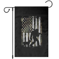 Bigfoot Deer Hunting Garden Flag Camo US Flag Deer Elk Buck Hunting Hunter Dad