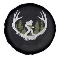 Bigfoot Gun Owner Spare Tire Cover Retro Deer Hunting Sasquatch Hunter Dad
