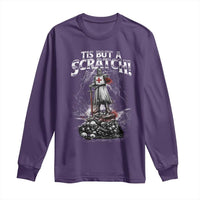 Funny Tis But A Scratch Medieval Warrior Knight Long Sleeve Shirt Funny Gift Sarcastic Quote