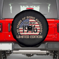 80th Birthday Spare Tire Cover Vintage 1946 80 Year Old Birthday USA Flag