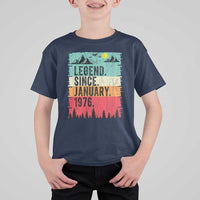Personalized 1976 Birthday T Shirt For Kid Custom Date Vintage Retro 50th Birthday Gifts 50 Years Old