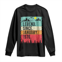 Personalized 1976 Birthday Long Sleeve Shirt Custom Date Vintage Retro 50th Birthday Gifts 50 Years Old
