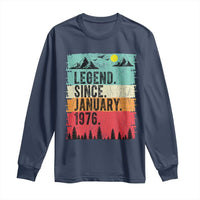 Personalized 1976 Birthday Long Sleeve Shirt Custom Date Vintage Retro 50th Birthday Gifts 50 Years Old