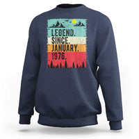 Personalized 1976 Birthday Sweatshirt Custom Date Vintage Retro 50th Birthday Gifts 50 Years Old