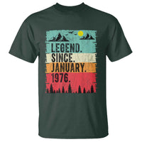 Personalized 1976 Birthday T Shirt Custom Date Vintage Retro 50th Birthday Gifts 50 Years Old