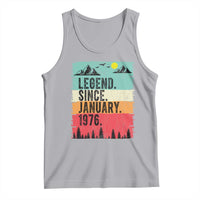 Personalized 1976 Birthday Tank Top Custom Date Vintage Retro 50th Birthday Gifts 50 Years Old