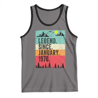 Personalized 1976 Birthday Tank Top Custom Date Vintage Retro 50th Birthday Gifts 50 Years Old