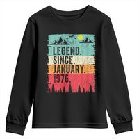 Personalized 1976 Birthday Youth Sweatshirt Custom Date Vintage Retro 50th Birthday Gifts 50 Years Old