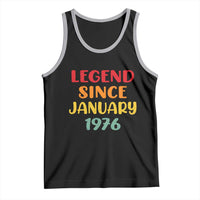 Personalized Legend Since 1976 Tank Top Custom Month Vintage Retro 50th Birthday Gifts 50 Years Old
