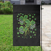 Four Leaf Clover Christian Garden Flag Irish Lucky Shamrock Faith Hope Love Religious