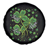 Four Leaf Clover Christian Spare Tire Cover Irish Lucky Shamrock Faith Hope Love Religious