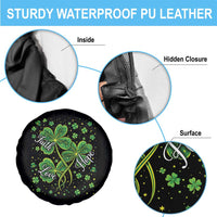 Four Leaf Clover Christian Spare Tire Cover Irish Lucky Shamrock Faith Hope Love Religious