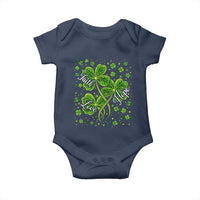 Four Leaf Clover Christian Baby Onesie Irish Lucky Shamrock Faith Hope Love Religious