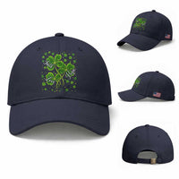 Four Leaf Clover Christian Baseball Cap Irish Lucky Shamrock Faith Hope Love Religious