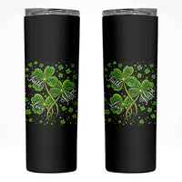 Four Leaf Clover Christian Skinny Tumbler Irish Lucky Shamrock Faith Hope Love Religious
