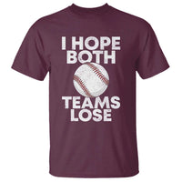 Funny Baseball Meme T Shirt I Just Hope Both Teams Lost