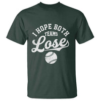 Baseball Meme T Shirt Retro I Just Hope Both Teams Lost Funny Sayings