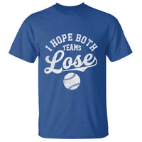 Baseball Meme T Shirt Retro I Just Hope Both Teams Lost Funny Sayings