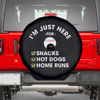Funny Baseball Food Fans Spare Tire Cover Im Just Here for The Snacks Hot Dog