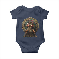 Boxing Mexico Baby Onesie Aztec Warrior Mexican Dad Gifts