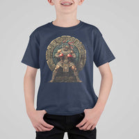 Boxing Mexico T Shirt For Kid Aztec Warrior Mexican Dad Gifts