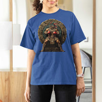 Boxing Mexico T Shirt For Women Aztec Warrior Mexican Dad Gifts
