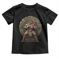 Boxing Mexico Toddler T Shirt Aztec Warrior Mexican Dad Gifts