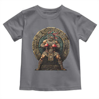 Boxing Mexico Toddler T Shirt Aztec Warrior Mexican Dad Gifts