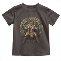 Boxing Mexico Toddler T Shirt Aztec Warrior Mexican Dad Gifts