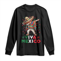 Mexican Boy Dabbing Long Sleeve Shirt Poncho Cinco de Mayo Flag Viva Mexico