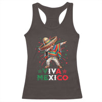 Mexican Boy Dabbing Racerback Tank Top Poncho Cinco de Mayo Flag Viva Mexico