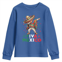 Mexican Boy Dabbing Youth Sweatshirt Poncho Cinco de Mayo Flag Viva Mexico