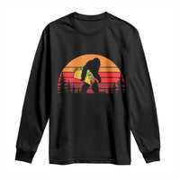 Retro Bigfoot Taco Long Sleeve Shirt Funny Cinco de Mayo Sasquatch Lovers