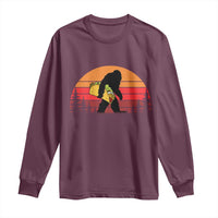 Retro Bigfoot Taco Long Sleeve Shirt Funny Cinco de Mayo Sasquatch Lovers