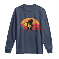 Retro Bigfoot Taco Long Sleeve Shirt Funny Cinco de Mayo Sasquatch Lovers