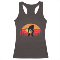 Retro Bigfoot Taco Racerback Tank Top Funny Cinco de Mayo Sasquatch Lovers