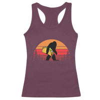 Retro Bigfoot Taco Racerback Tank Top Funny Cinco de Mayo Sasquatch Lovers