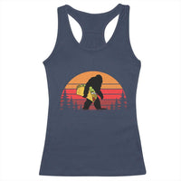 Retro Bigfoot Taco Racerback Tank Top Funny Cinco de Mayo Sasquatch Lovers