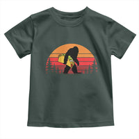 Retro Bigfoot Taco Toddler T Shirt Funny Cinco de Mayo Sasquatch Lovers