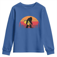 Retro Bigfoot Taco Youth Sweatshirt Funny Cinco de Mayo Sasquatch Lovers
