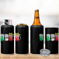 Funny Mexican 4 in 1 Can Cooler Tumbler Mexico Beer Mexican Flag Sombrero Hat
