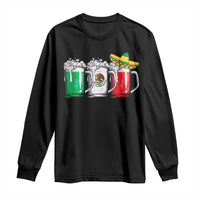 Funny Mexican Long Sleeve Shirt Mexico Beer Mexican Flag Sombrero Hat