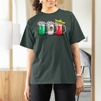 Funny Mexican T Shirt For Women Mexico Beer Mexican Flag Sombrero Hat
