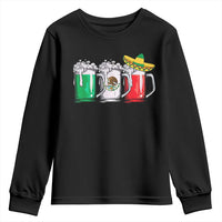 Funny Mexican Youth Sweatshirt Mexico Beer Mexican Flag Sombrero Hat