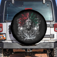 Ancient Aztec King Spare Tire Cover Calabera Azteca Mexican Skull Skeleton