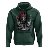 Ancient Aztec King Hoodie Calabera Azteca Mexican Skull Skeleton